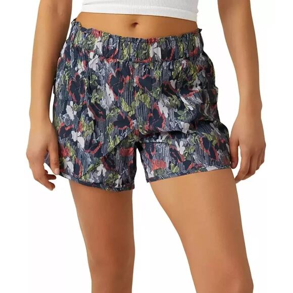 New Free People Movement In The Wild Printed Supernova Combo Shorts Women’s Sz S - Picture 1 of 9